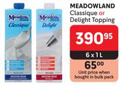 Meadowland Classique Or Delight Topping-6 x 1L