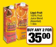 Liqui Fruit 100% Fruit Juice Blend Assorted-For Any 2 x 1L