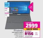 Proline Intele Celeron Laptop