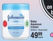 Johnson's Baby Aqueous Cream Assorted-500ml Each