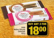 Spar Wafers Biscuits (Selected)-2 x 100g