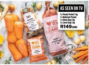 1xPotato Pocket 7kg,1xButternut Pocket,1xOnion Bag 3kg,1xCarrot Bag 3kg-Combo