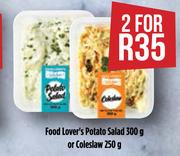 Food Lover's Potato Salad 300g Or Coleslaw 250g-For 2