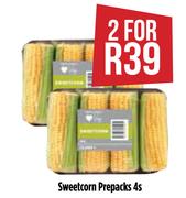 Sweetcorn Prepacks-For 2 x 4s