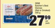 Spar Butcher's Best Viennas Red Or Smoked-500g Per Pack