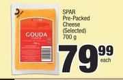 Spar Pre Packed Cheese (Selected)-700g Each