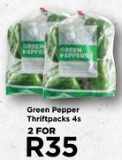 Green Pepper Thriftpacks-For 2 x 4's Pack