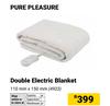 Pure Pleasure Double Electric Blanket-110mm X 150mm