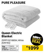 Pure Pleasure Queen Electric Blanket White ZEPP152188SH