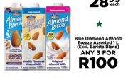 Blue Diamond Almond Breeze Assorted-For 3 x 1L