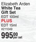 Elizabeth Arden White Tea Gift Set EDT 100ml Plus EDT 15ml-Per Set
