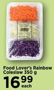 Food Lover's Rainbow Coleslaw-350g Each