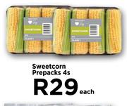 Sweetcorn Prepacks-4's Pack Each