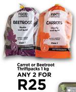 Carrot Or Beetroot Thriftpacks-For Any 2 x 1Kg