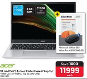 Acer 15.6"(39cm) Aspire 3 Intel Core i7 Laptop 394393