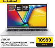Asus 15.6"(39.6cm) Vivobook 15 Ryzen 7 Laptop 461356
