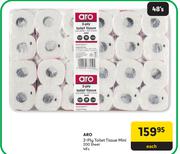 Aro 2 Ply Toilet Tissue Mini 200 Sheet-48's