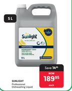 Sunlight Professional Dishwashing Liquid-5L