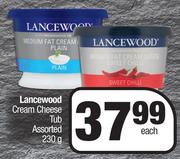 Lancewood Cream Cheese Tub Assorted-230g Each