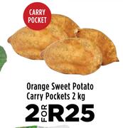 Orange Sweet Potato Carry Pockets-For 2 x 2kg