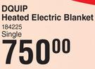 Dquip Heated Electric Blanket Single