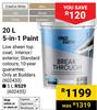 Fired Earth 5-In-1 Paint 602433-20Ltr