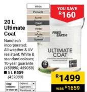 Fired Earth Ultimate Coat 459090, 459059-20Ltr