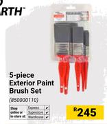 Fired Earth 5-Piece Exterior Paint Brush Set 850000110