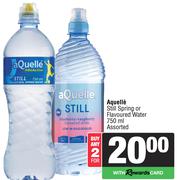 Aquelle Still Spring Or Flavoured Water Assorted-For Any 2 x 750ml