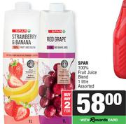 Spar 100% Fruit Juice Blend Assorted-For Any 2 x 1Ltr
