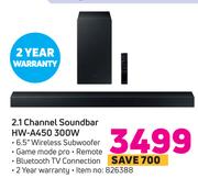 Samsung 2.1 Channel Soundbar HW-A450 300W