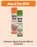 Colman's Spray & Cook Assorted-For Any 2 x 300ml