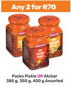 Pakco Pickle Or Atchar Assorted-For Any 2 x 385g, 350g, 400g