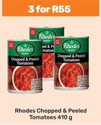 Rhodes Chopped & Peeled Tomatoes-For 3 x 410g