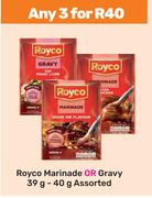 Royco Marinade Or Gravy Assorted-For Any 3 x 39g-40g