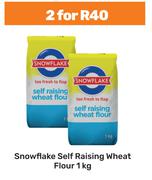Snowflake Self Raising Wheat Flour-For 2 x 1Kg