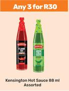 Kensington Hot Sauce Assorted-For Any 3 x 88ml
