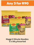 Maggi 2 Minute Noodles Assorted-For Any 3 x 5 x 68g