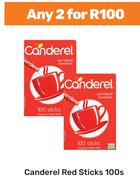 Canderel Red Sticks-For Any 2 x 100s
