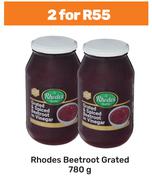 Rhodes Beetroot Grated-For 2 x 780g