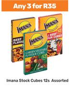 Imana Stock Cubes Assorted-For Any 3 x 12s