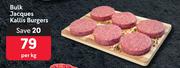 Bulk Jacques Kallis Burgers-Per Kg