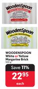 Wooden Spoon White Or Yellow Margarine Brick-500g Each