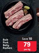 Bulk Pork Belly Rashers-Per Kg