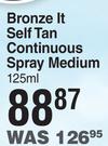 Tropitone Bronze It Self Tan Continuous Spray Medium-125ml