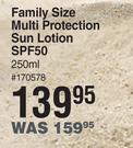 Sun Lab Family Size Multi Protection Sun Lotion SPF50-250ml