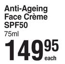 Techni Block Anti Ageing Face Creme SPF50-75ml Each