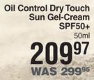 Eucerin Oil Control Dry Touch Sun Gel Cream SPF50+-50ml