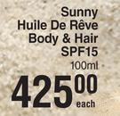 Payot Sunny Huile De Reve Body & Hair SPF15-100ml Each