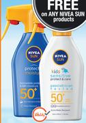 Nivea Sun Kids Sensitive Protect & Care Trigger Spray SPF50+-300ml Each